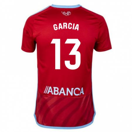 Kandiny Kinder Raúl García #13 Rot Auswärtstrikot Trikot 2023/24 T-Shirt Österreich