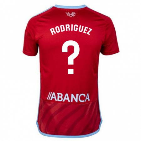 Kandiny Bambino Maglia Manu Rodríguez #0 Rosso Kit Gara Away 2023/24 Maglietta