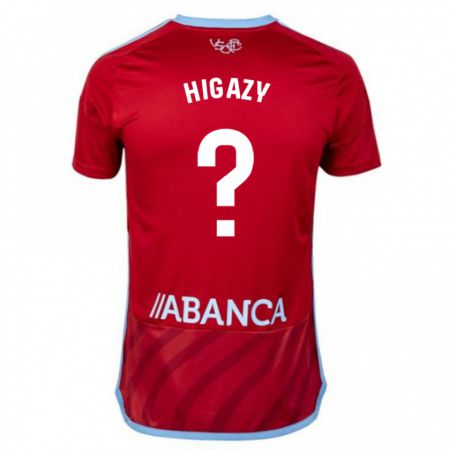 Kandiny Bambino Maglia Ibrahim Higazy #0 Rosso Kit Gara Away 2023/24 Maglietta