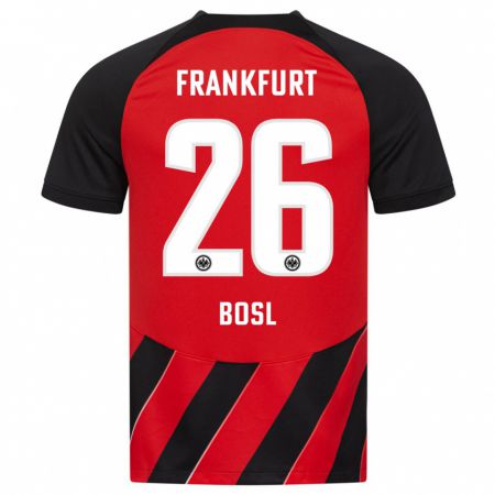 Kandiny Heren Cara Bosl #26 Rood Zwart Thuisshirt Thuistenue 2023/24 T-Shirt België