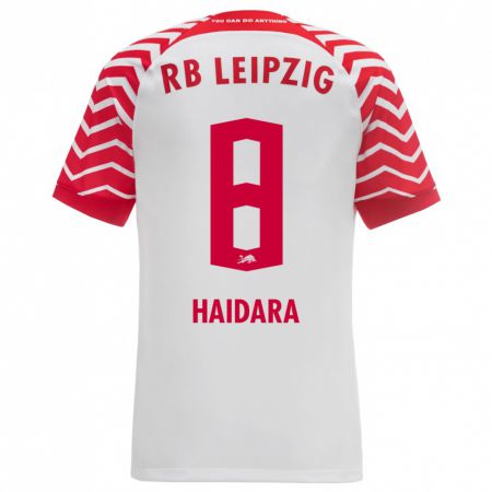 Kandiny Herren Amadou Haidara #8 Weiß Heimtrikot Trikot 2023/24 T-Shirt Österreich