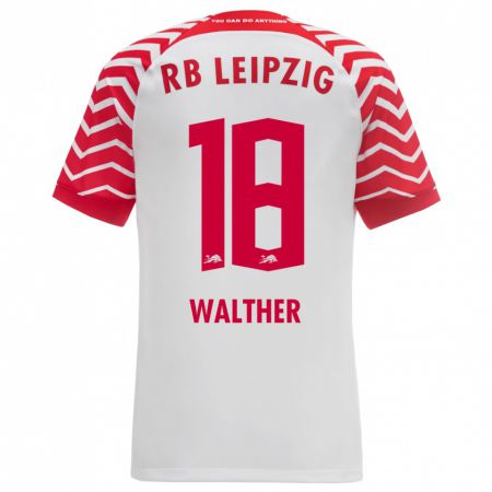 Kandiny Herren Mika Walther #18 Weiß Heimtrikot Trikot 2023/24 T-Shirt Österreich