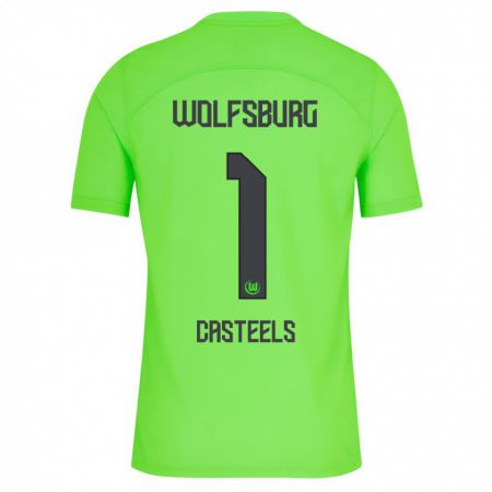 Kandiny Uomo Maglia Koen Casteels #1 Verde Kit Gara Home 2023/24 Maglietta