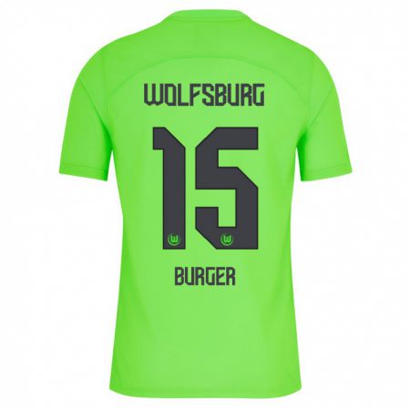 Kandiny Uomo Maglia Jan Bürger #15 Verde Kit Gara Home 2023/24 Maglietta