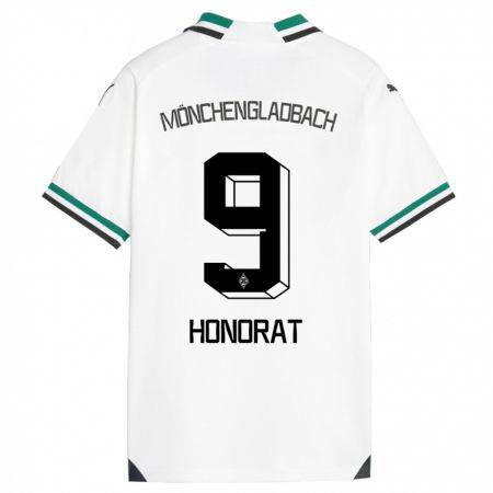 Kandiny Uomo Maglia Franck Honorat #9 Bianco Verde Kit Gara Home 2023/24 Maglietta