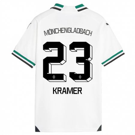 Kandiny Uomo Maglia Christoph Kramer #23 Bianco Verde Kit Gara Home 2023/24 Maglietta