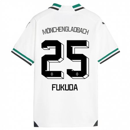 Kandiny Herren Shio Fukuda #25 Weiß Grün Heimtrikot Trikot 2023/24 T-Shirt Österreich