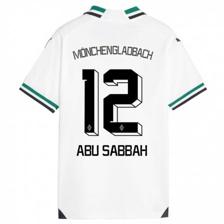 Kandiny Heren Sarah Abu Sabbah #12 Wit Groen Thuisshirt Thuistenue 2023/24 T-Shirt België