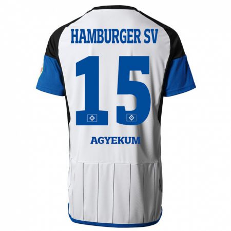 Kandiny Uomo Maglia Joel Agyekum #15 Bianco Kit Gara Home 2023/24 Maglietta