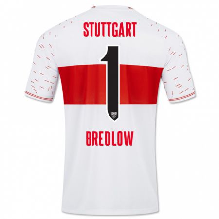 Kandiny Uomo Maglia Fabian Bredlow #1 Bianco Kit Gara Home 2023/24 Maglietta