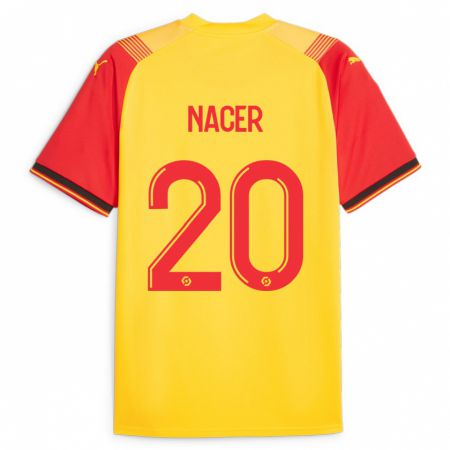 Kandiny Uomo Maglia Myriem Nacer #20 Giallo Kit Gara Home 2023/24 Maglietta