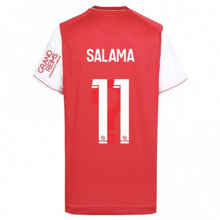 Kandiny Hombre Camiseta Amine Salama #11 Rojo 1ª Equipación 2023/24 La Camisa