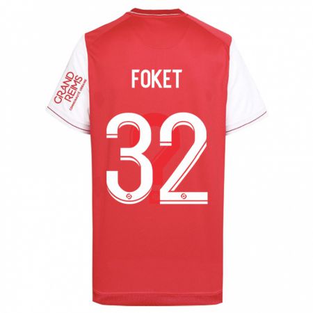 Kandiny Hombre Camiseta Thomas Foket #32 Rojo 1ª Equipación 2023/24 La Camisa