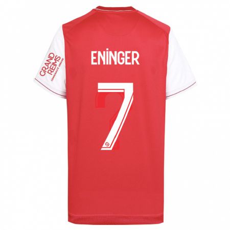 Kandiny Hombre Camiseta Thelma Eninger #7 Rojo 1ª Equipación 2023/24 La Camisa