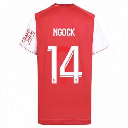 Kandiny Uomo Maglia Monique Ngock #14 Rosso Kit Gara Home 2023/24 Maglietta