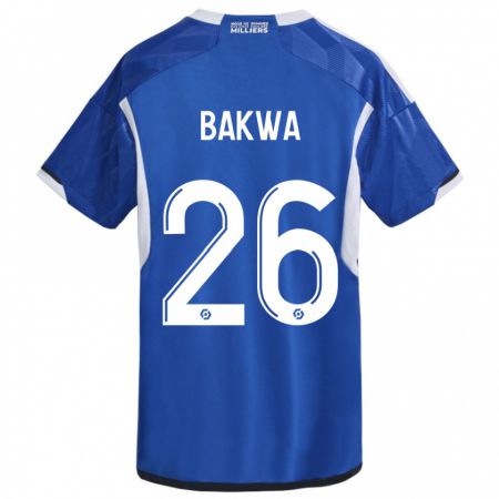 Kandiny Uomo Maglia Dilane Bakwa #26 Blu Kit Gara Home 2023/24 Maglietta