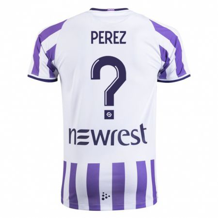 Kandiny Hombre Camiseta Giacomo Perez #0 Blanco 1ª Equipación 2023/24 La Camisa México