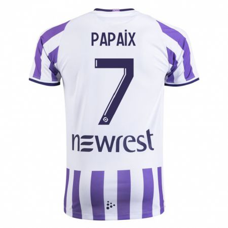 Kandiny Uomo Maglia Marie Papaix #7 Bianco Kit Gara Home 2023/24 Maglietta