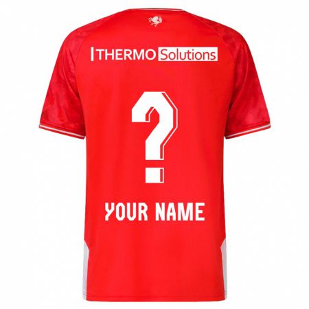 Kandiny Hombre Camiseta Su Nombre #0 Rojo 1ª Equipación 2023/24 La Camisa