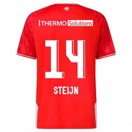 Kandiny Heren Sem Steijn #14 Rood Thuisshirt Thuistenue 2023/24 T-Shirt België