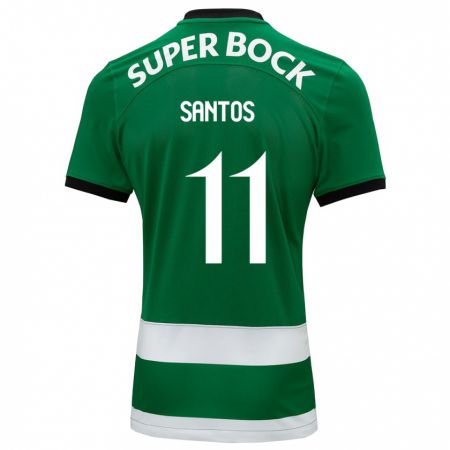 Kandiny Uomo Maglia Nuno Santos #11 Verde Kit Gara Home 2023/24 Maglietta