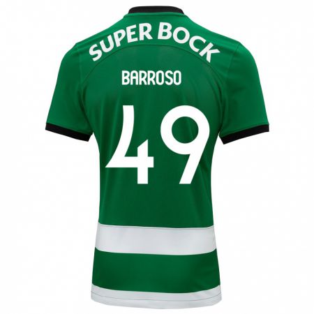 Kandiny Hombre Camiseta Leonardo Barroso #49 Verde 1ª Equipación 2023/24 La Camisa