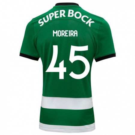 Kandiny Uomo Maglia David Moreira #45 Verde Kit Gara Home 2023/24 Maglietta