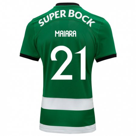 Kandiny Hombre Camiseta Maiara Carolina Niehues #21 Verde 1ª Equipación 2023/24 La Camisa