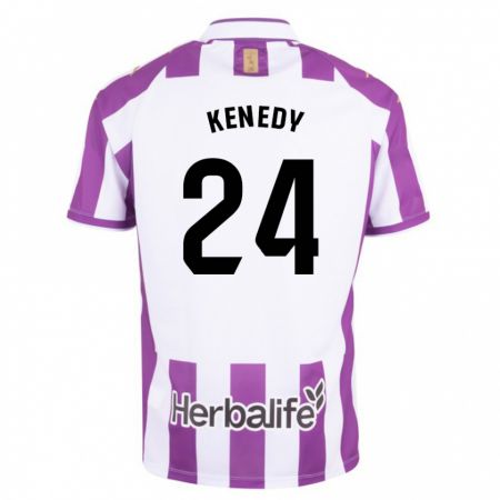 Kandiny Uomo Maglia Kenedy #24 Porpora Kit Gara Home 2023/24 Maglietta