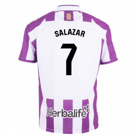 Kandiny Uomo Maglia Israel Salazar #7 Porpora Kit Gara Home 2023/24 Maglietta