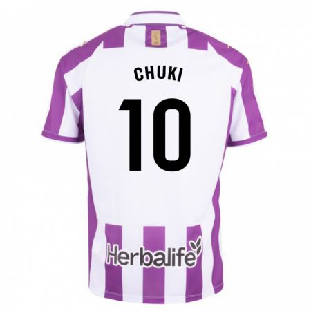 Kandiny Heren Chuki #10 Paars Thuisshirt Thuistenue 2023/24 T-Shirt België