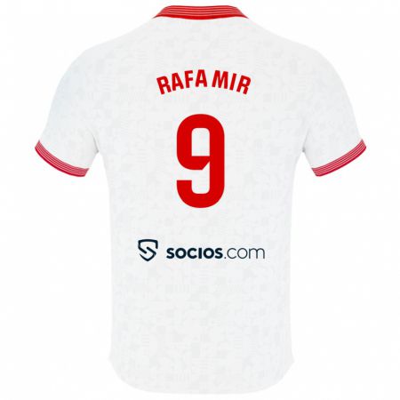 Kandiny Hombre Camiseta Rafa Mir #9 Blanco 1ª Equipación 2023/24 La Camisa México