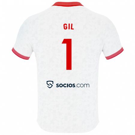 Kandiny Hombre Camiseta David Gil #1 Blanco 1ª Equipación 2023/24 La Camisa México