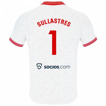 Kandiny Hombre Camiseta Esther Sullastres Ayuso #1 Blanco 1ª Equipación 2023/24 La Camisa México