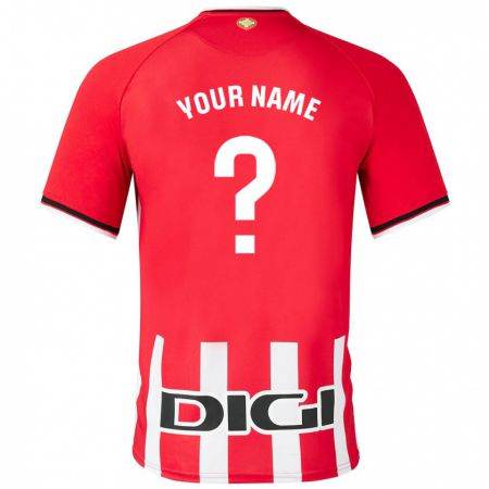 Kandiny Uomo Maglia Il Tuo Nome #0 Rosso Kit Gara Home 2023/24 Maglietta