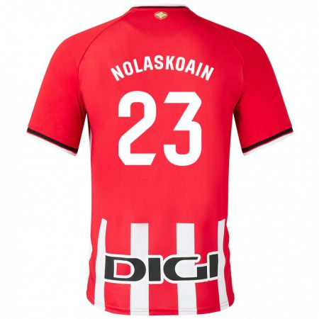 Kandiny Hombre Camiseta Peru Nolaskoain #23 Rojo 1ª Equipación 2023/24 La Camisa México