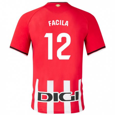 Kandiny Uomo Maglia Garazi Facila #12 Rosso Kit Gara Home 2023/24 Maglietta