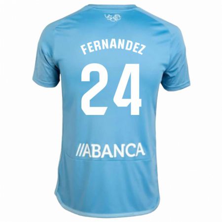 Kandiny Uomo Maglia César Fernández #24 Blu Kit Gara Home 2023/24 Maglietta