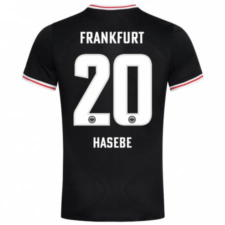 Kandiny Uomo Maglia Makoto Hasebe #20 Nero Kit Gara Away 2023/24 Maglietta