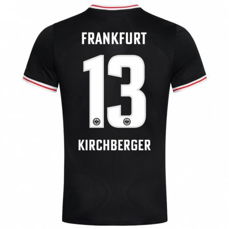 Kandiny Uomo Maglia Virginia Kirchberger #13 Nero Kit Gara Away 2023/24 Maglietta