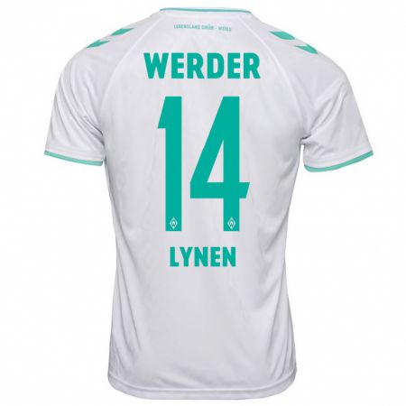 Kandiny Uomo Maglia Senne Lynen #14 Bianco Kit Gara Away 2023/24 Maglietta