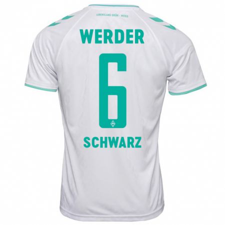 Kandiny Uomo Maglia Ricardo-Felipe Schwarz #6 Bianco Kit Gara Away 2023/24 Maglietta