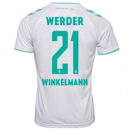 Kandiny Uomo Maglia Till Winkelmann #21 Bianco Kit Gara Away 2023/24 Maglietta