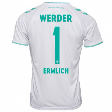 Kandiny Uomo Maglia Kjell Ermlich #1 Bianco Kit Gara Away 2023/24 Maglietta