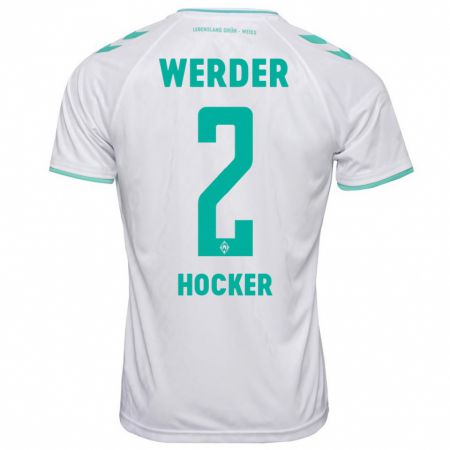 Kandiny Uomo Maglia Luca Höcker #2 Bianco Kit Gara Away 2023/24 Maglietta