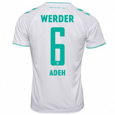 Kandiny Uomo Maglia Wesley Adeh #6 Bianco Kit Gara Away 2023/24 Maglietta