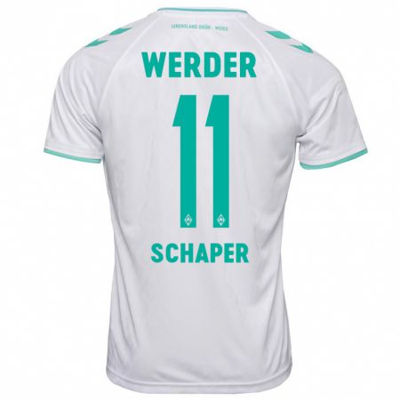 Kandiny Uomo Maglia Wilken Schaper #11 Bianco Kit Gara Away 2023/24 Maglietta