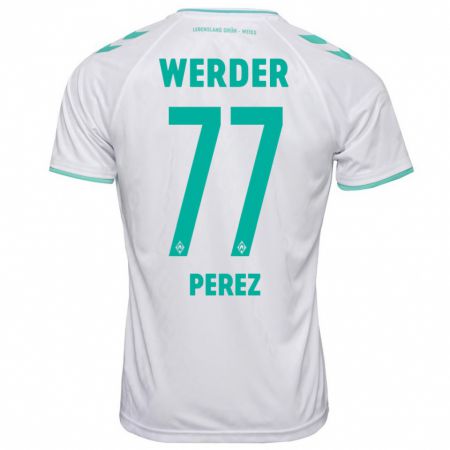 Kandiny Herren Catalina Pérez Jaramillo #77 Weiß Auswärtstrikot Trikot 2023/24 T-Shirt Österreich