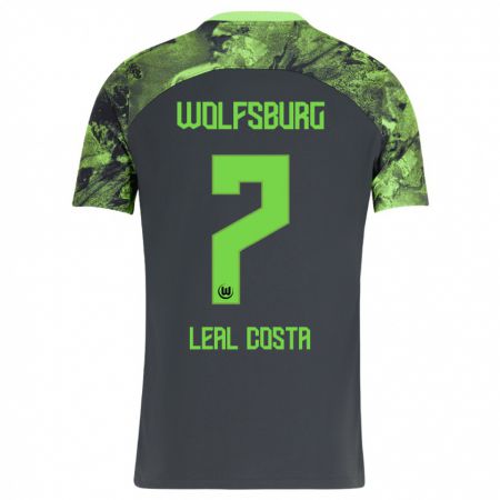 Kandiny Herren David Leal Costa #7 Dunkelgrau Auswärtstrikot Trikot 2023/24 T-Shirt Österreich