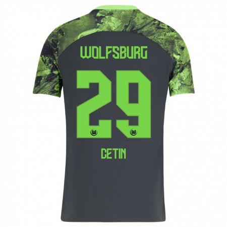 Kandiny Herren Erkan Cetin #29 Dunkelgrau Auswärtstrikot Trikot 2023/24 T-Shirt Österreich